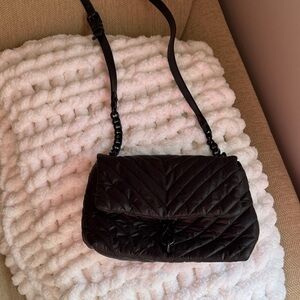Rebecca Minkoff Quilted Black Shoulder Bag with Chain Strap